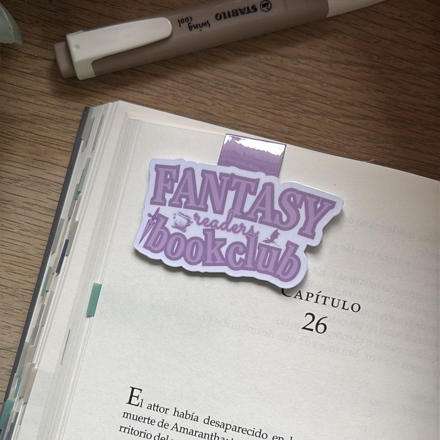 Marcapáginas magnético ‘Fantasy readers bookclub’