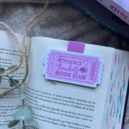 Marcapáginas magnético con forma de ticket