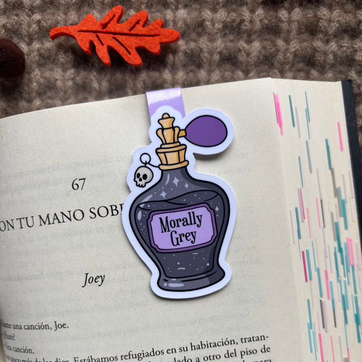 Marcapáginas magnético poción Morally Grey