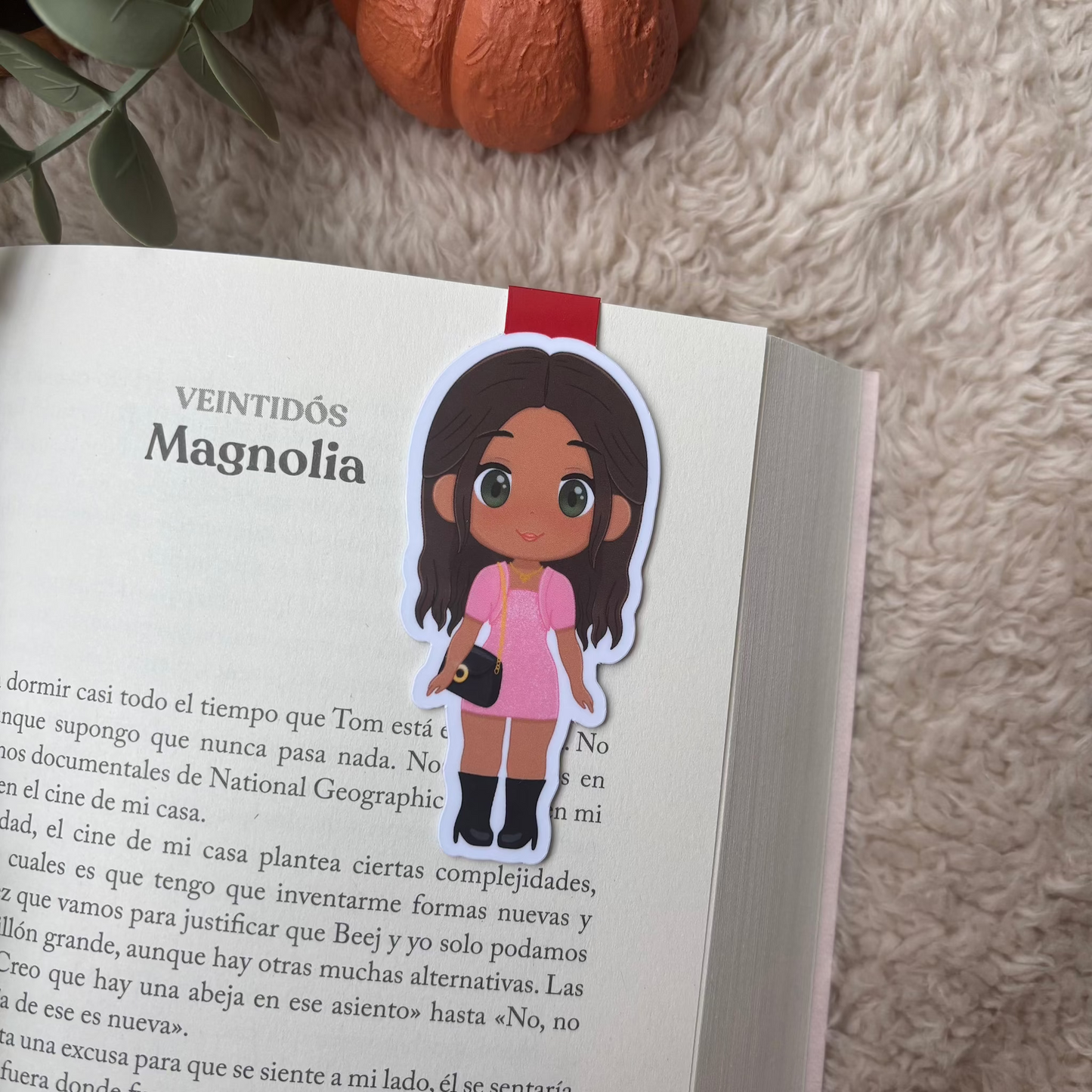 Marcapáginas magnético Magnolia y BJ Universo Magnolia Parks