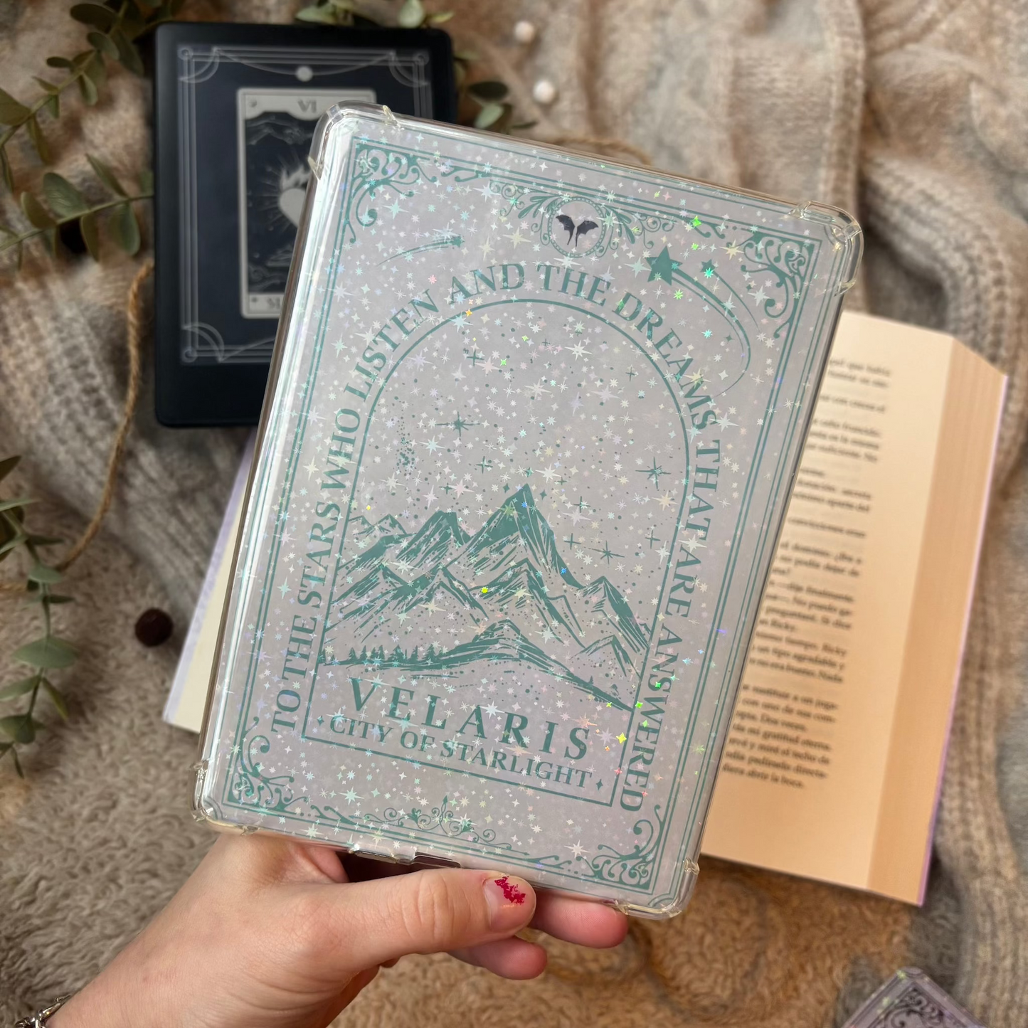 Kindle insert ACOTAR carta de tarot