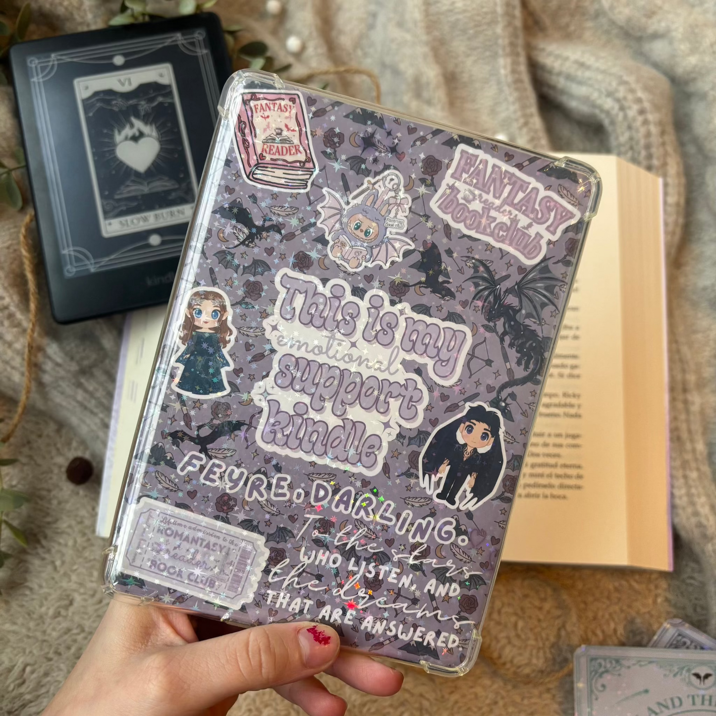 Kindle insert ACOTAR stickers