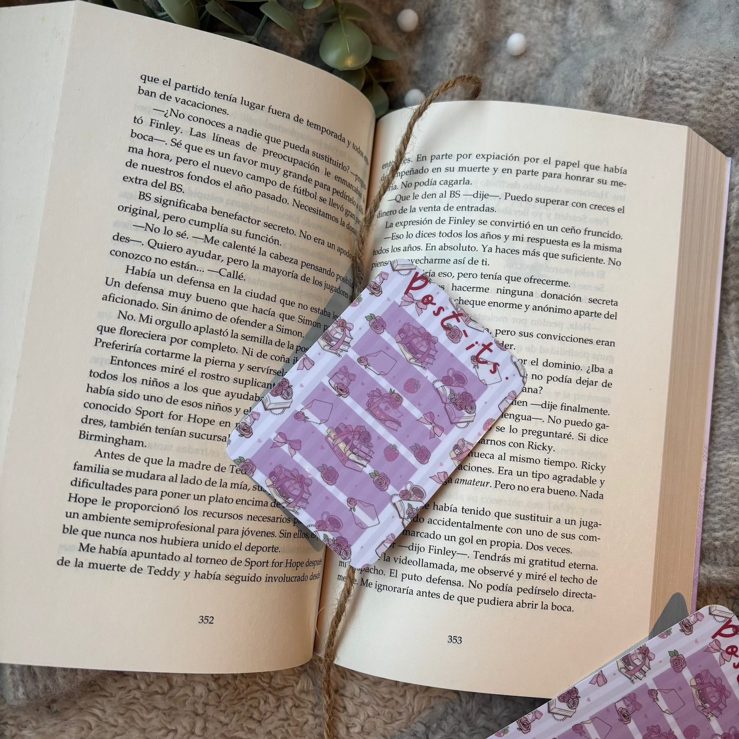 Porta pósits pink bookish