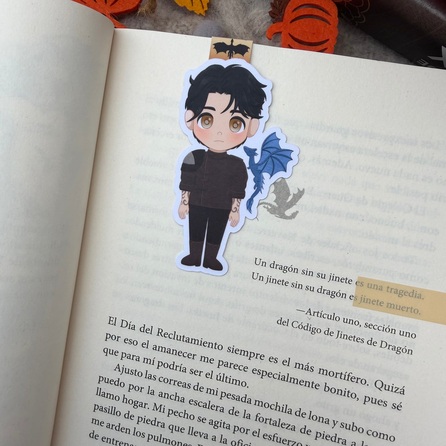 Marca páginas magnéticos Violet y Xaden, Alas de sangre.