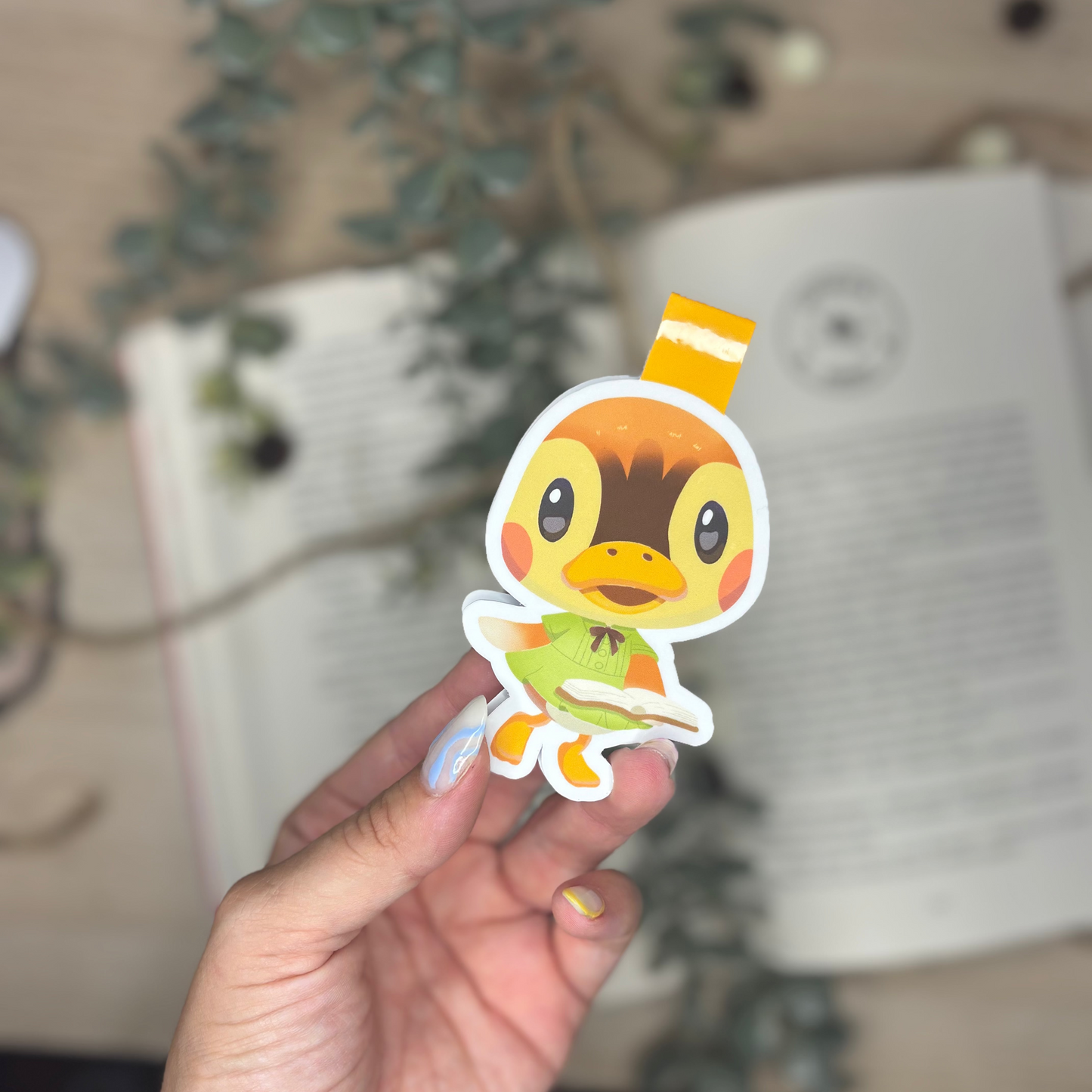 Marcapáginas magnético Deira lectora Animal Crossing