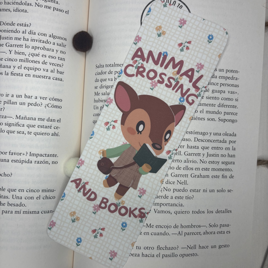 Marca páginas tradicional Animal Crossing and Books