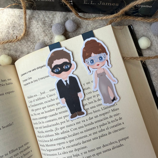 Marcapáginas magnéticos 50 sombras de Grey.