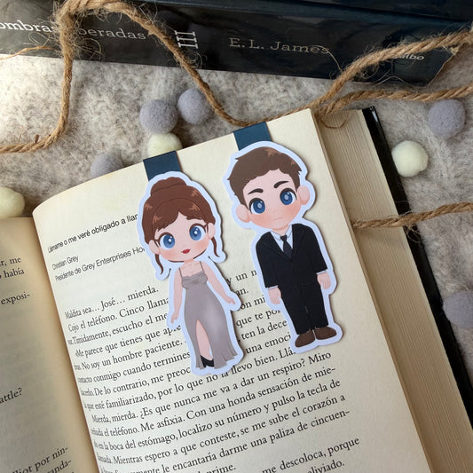 Marcapáginas magnéticos 50 sombras de Grey.