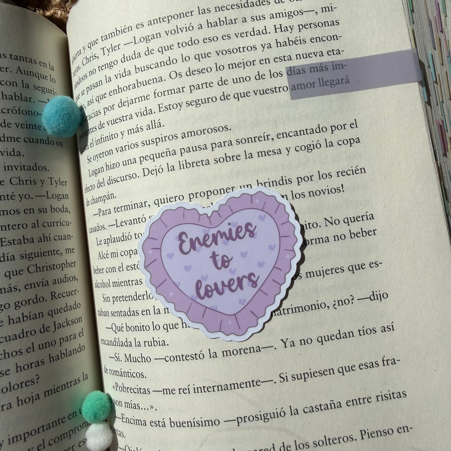 Pegatinas corazones tropes literarias