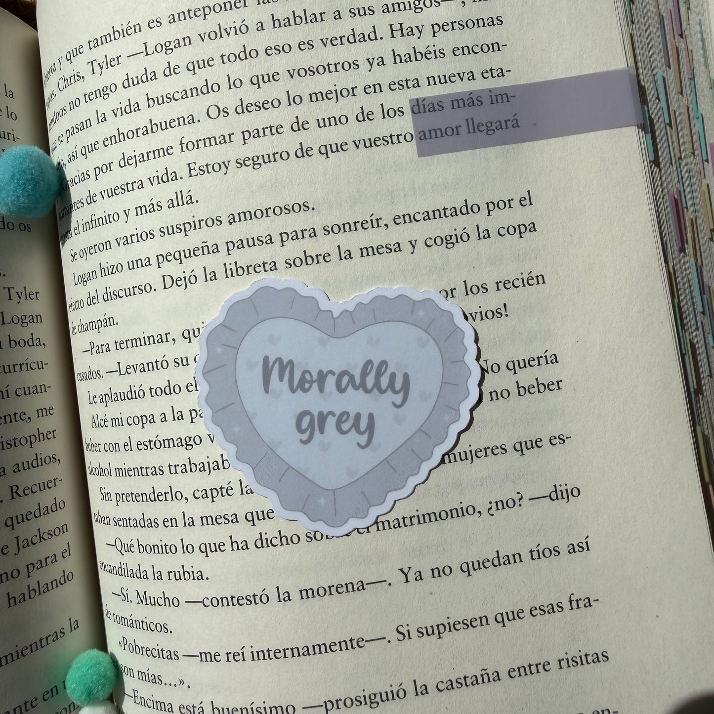 Pegatinas corazones tropes literarias
