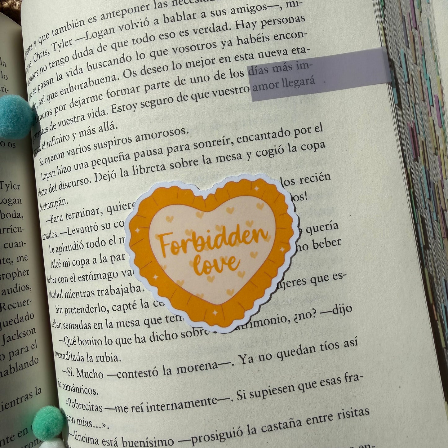 Pegatinas corazones tropes literarias