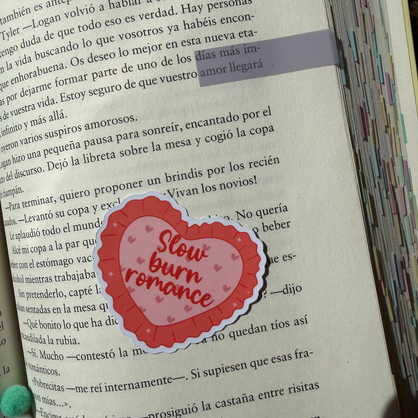 Pegatinas corazones tropes literarias