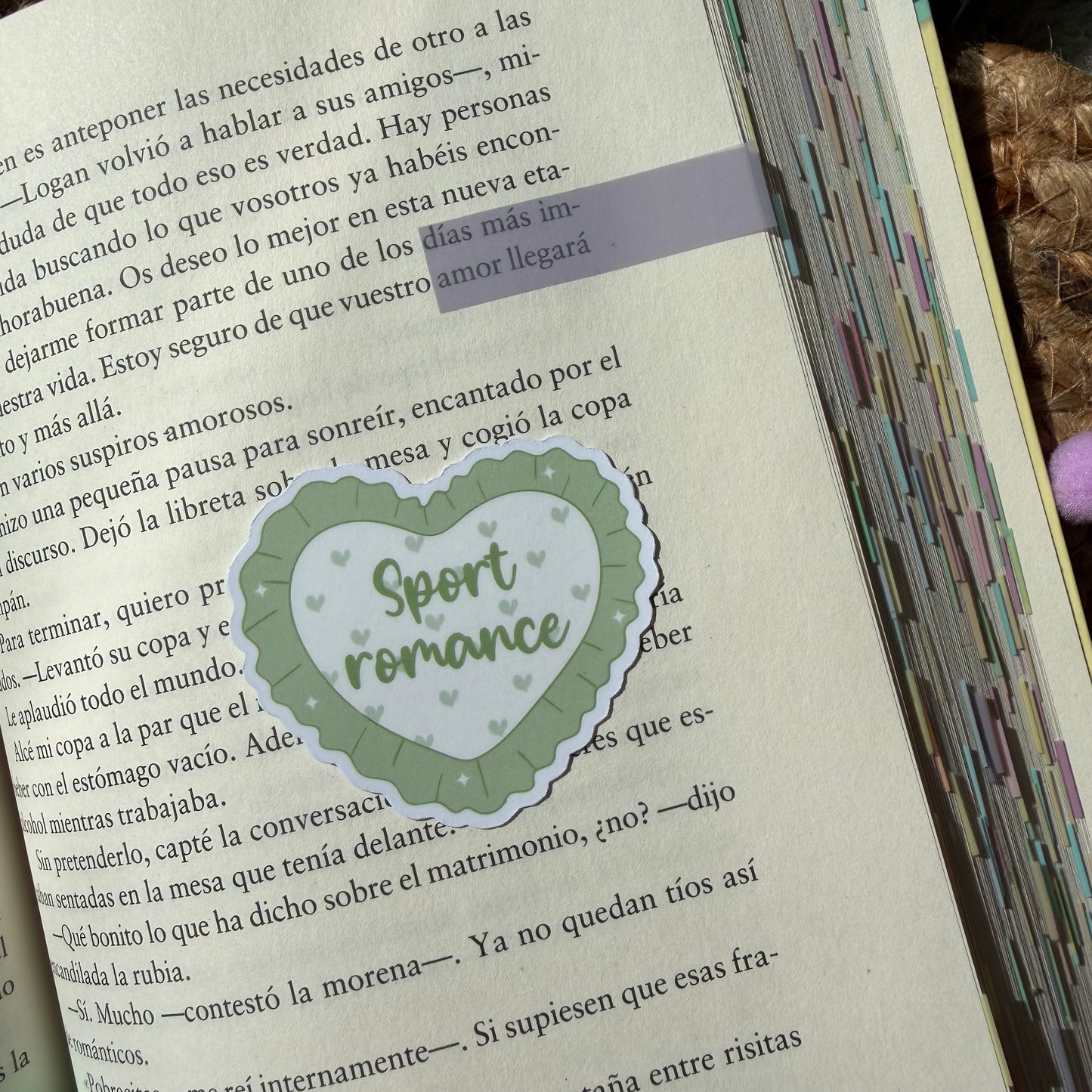 Pegatinas corazones tropes literarias
