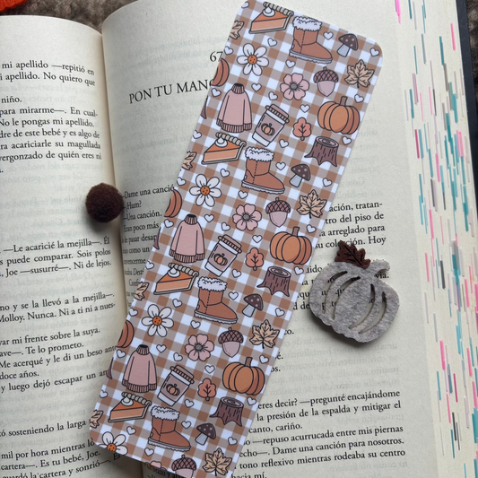 Marcapáginas autumn items