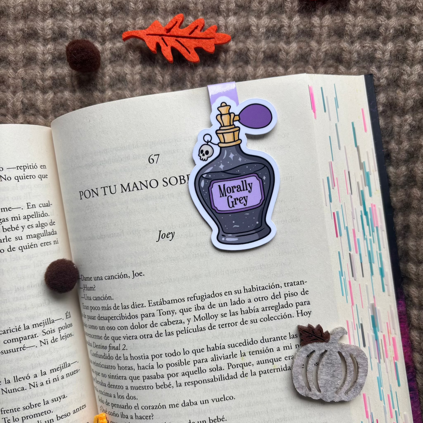 Marcapáginas magnético poción Morally Grey