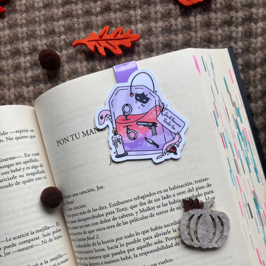 Marcapáginas magnético bolsita de te Dark Romance