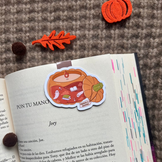 Marcapáginas cozy calabaza