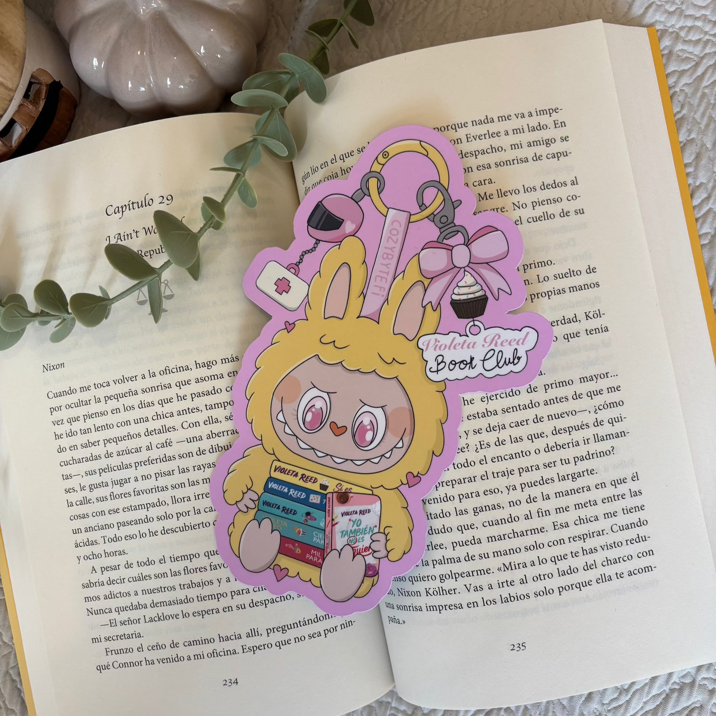 Marcapáginas tradicional Labubu X Violeta Reed