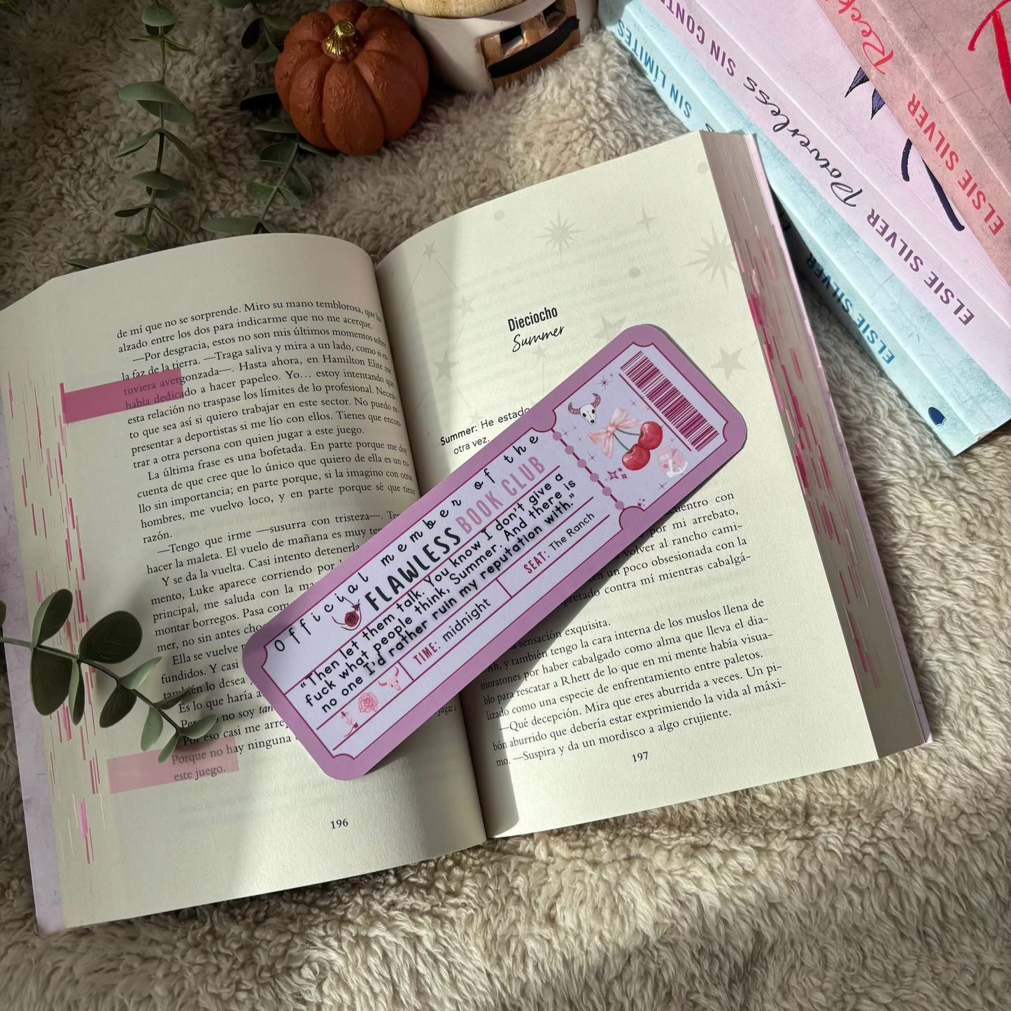 Marcapáginas saga Chesnut Springs