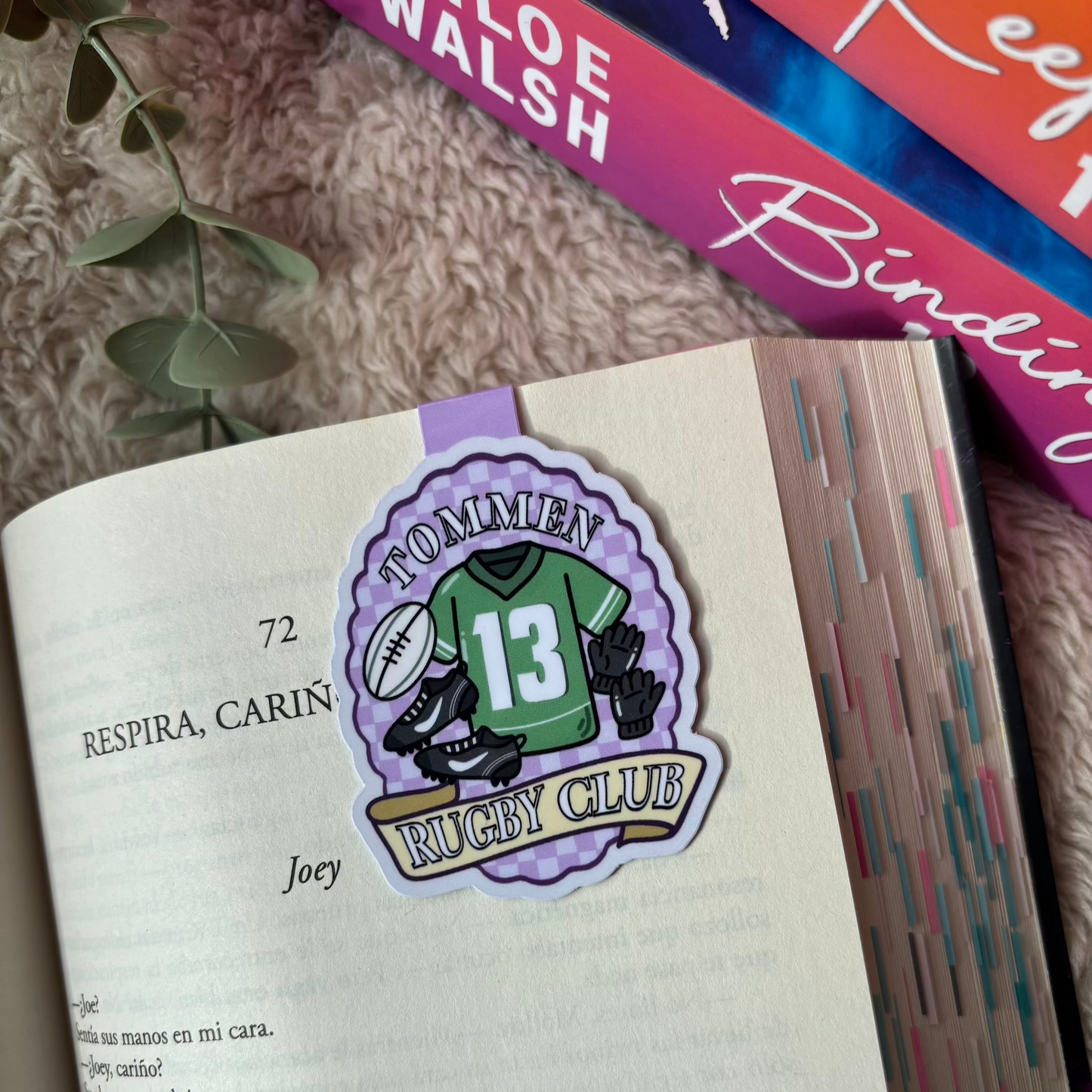 Marcapáginas magnético Tommen Rugby Club