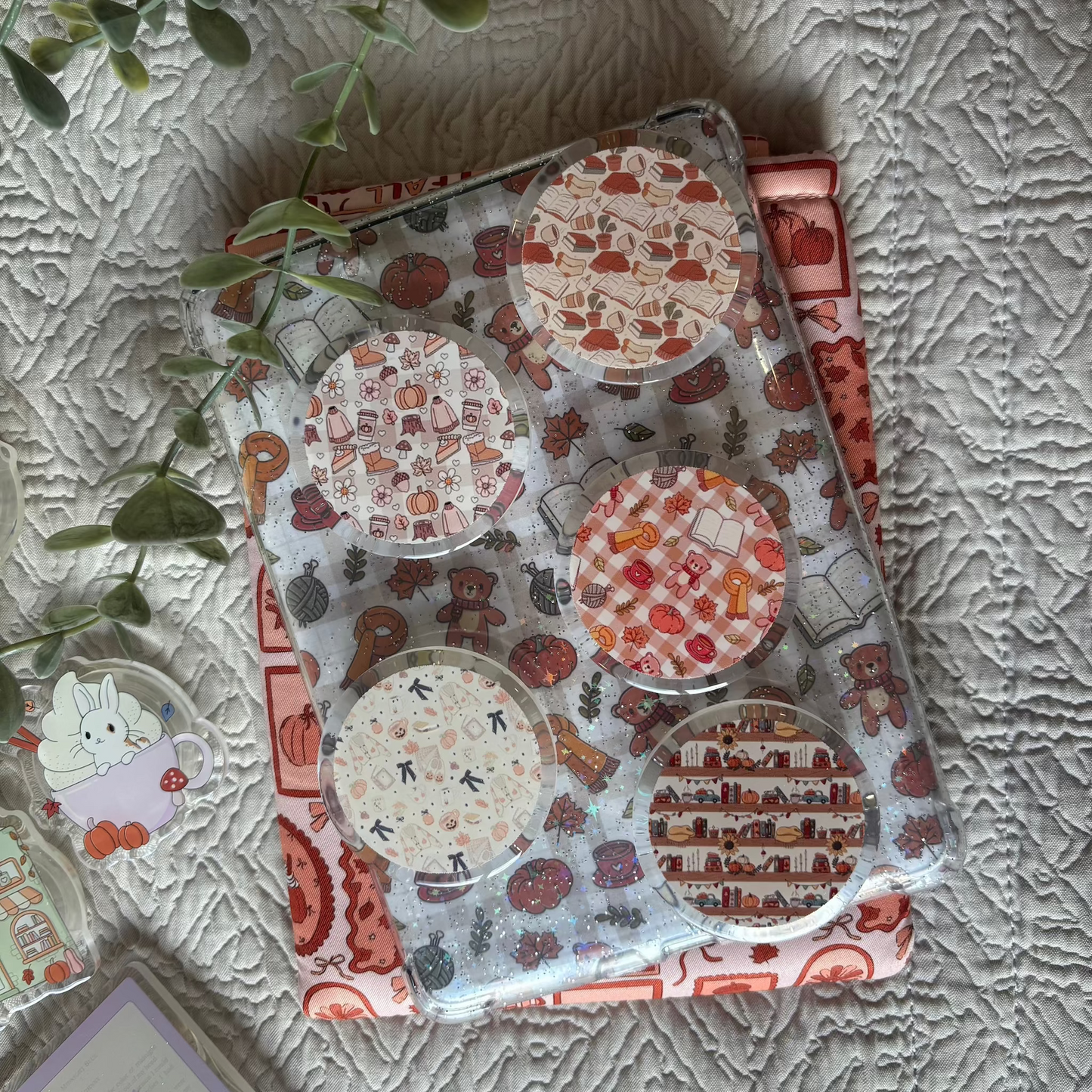 Pop socket estampado otoño