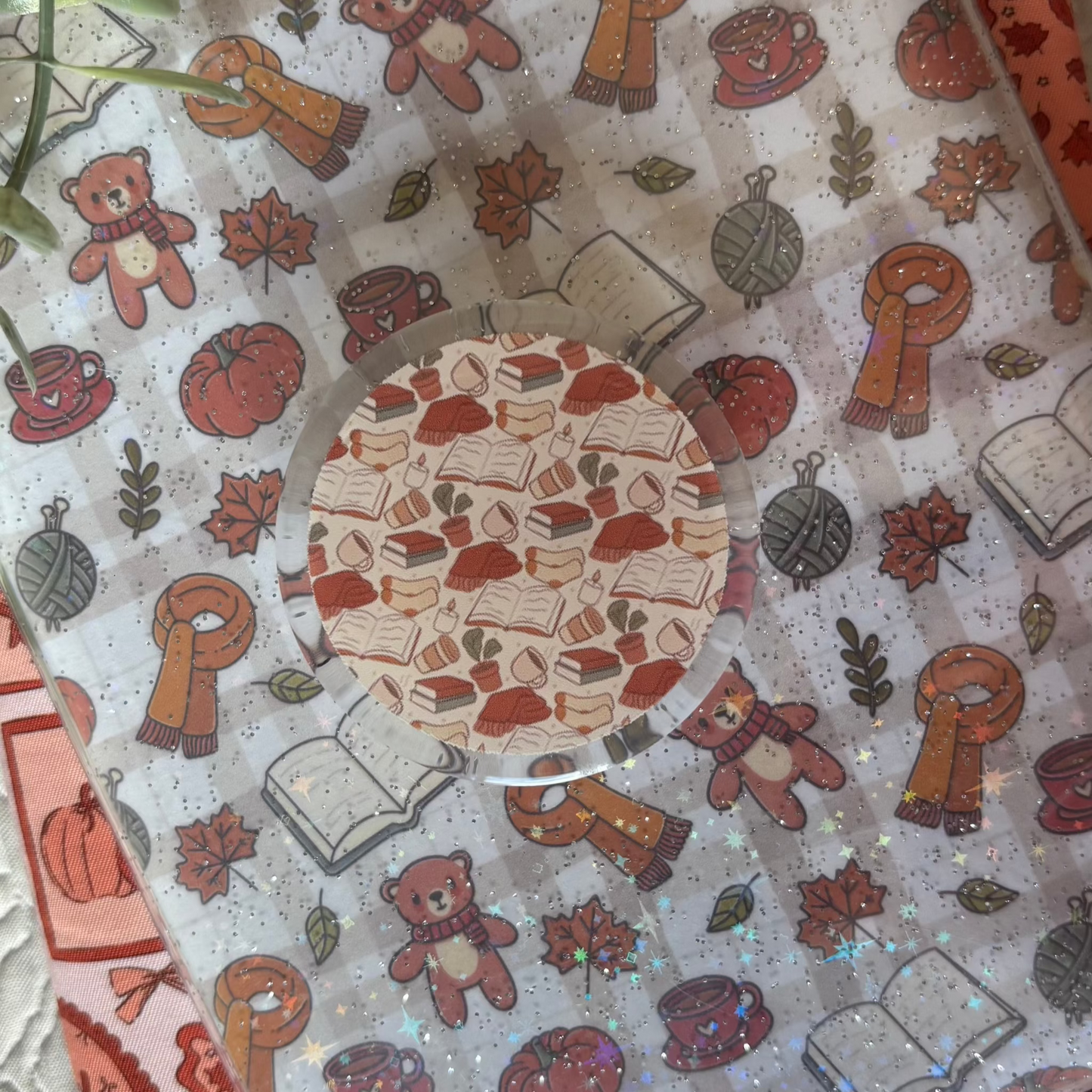 Pop socket estampado otoño