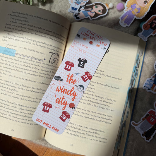 Marcapáginas tradicional Library Card the Windy City