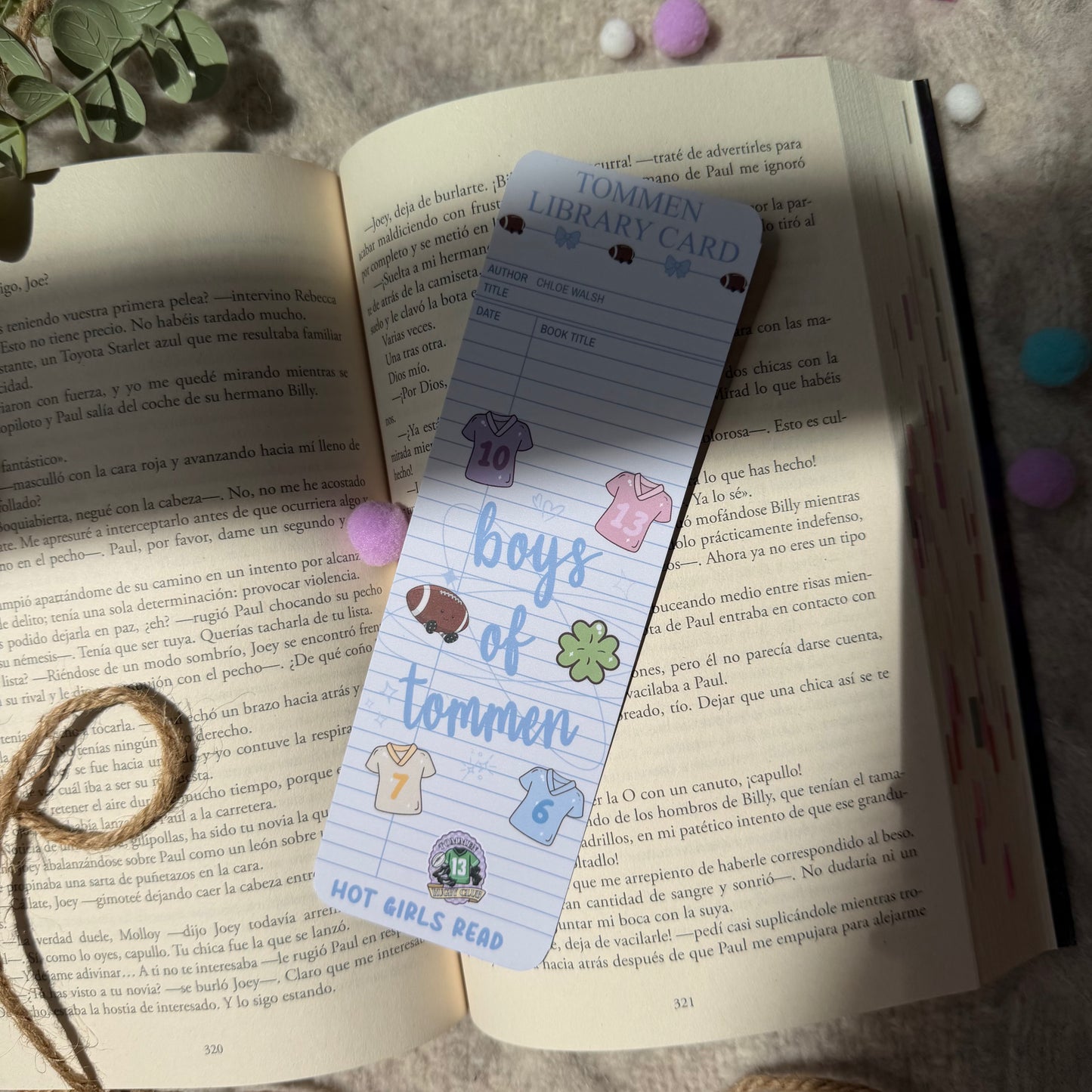 Marcapáginas tradicional Library Card Boys of Tommen