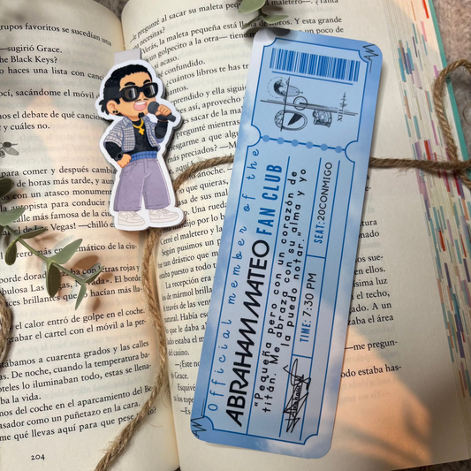 Marca páginas  Abraham Mateo