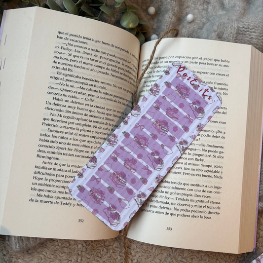 Porta pósits pink bookish