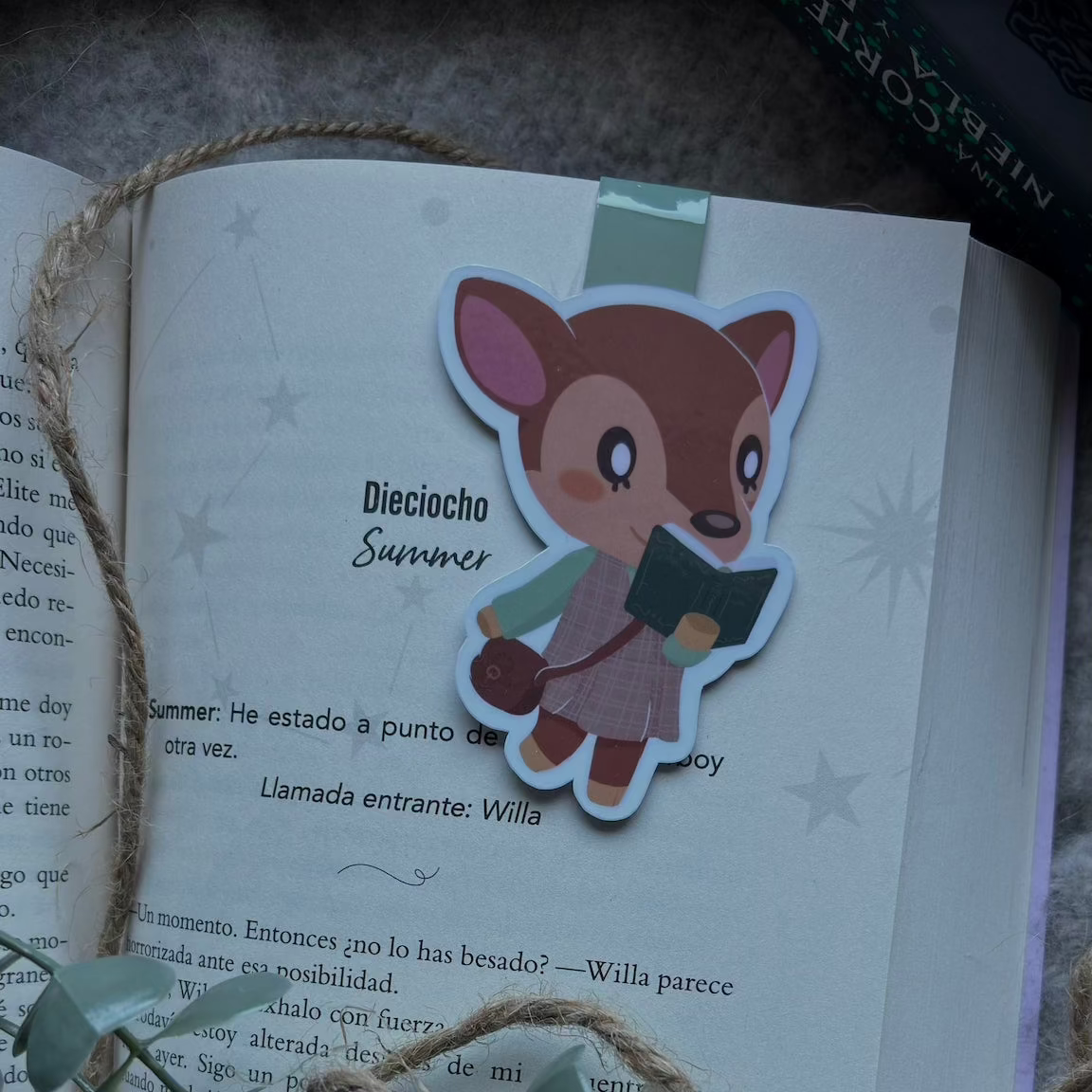 Marcapáginas magnético Fauna lectora Animal Crossing