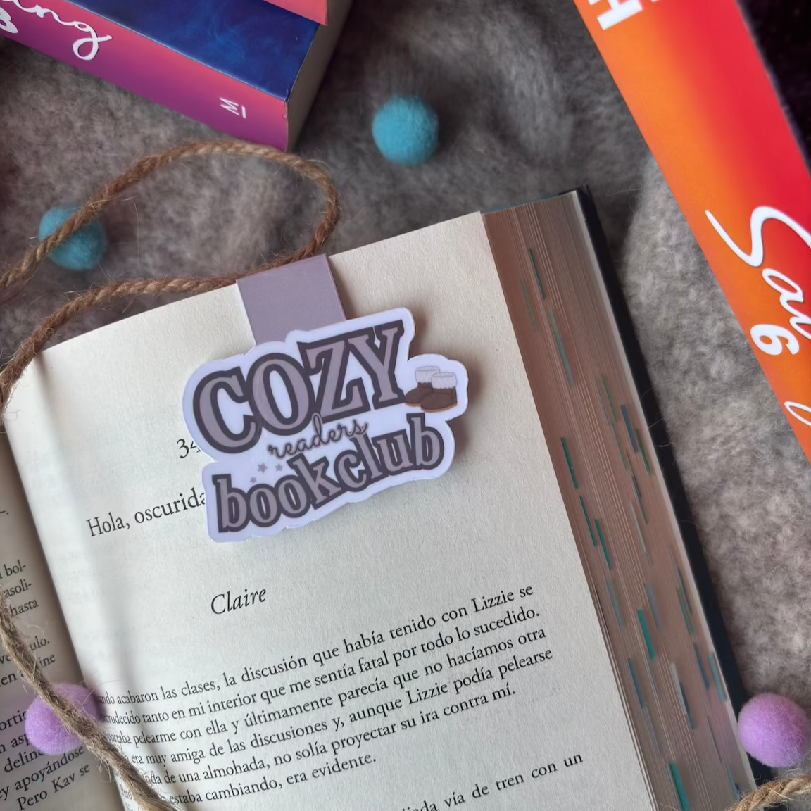 Marcapáginas cozy readers bookclub