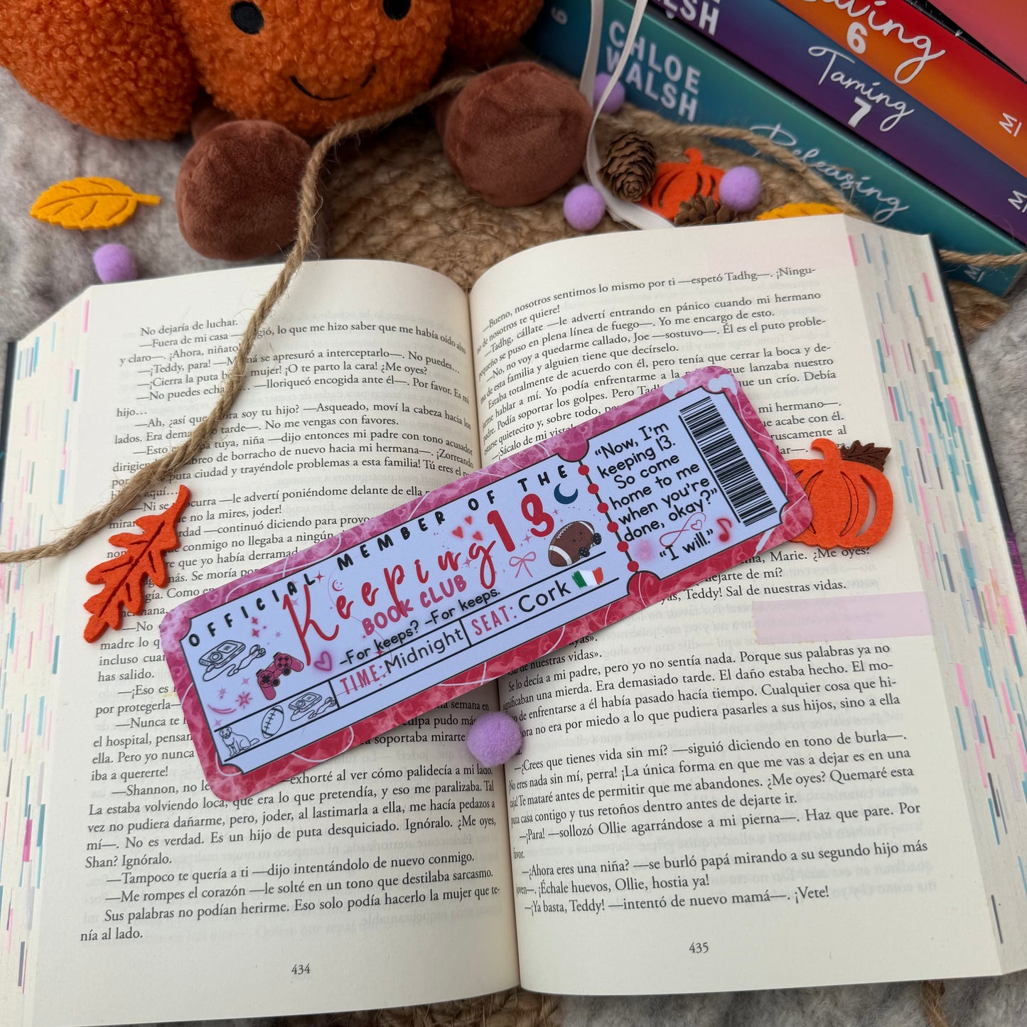 Marcapáginas con forma de ticket Los chicos de Tommen