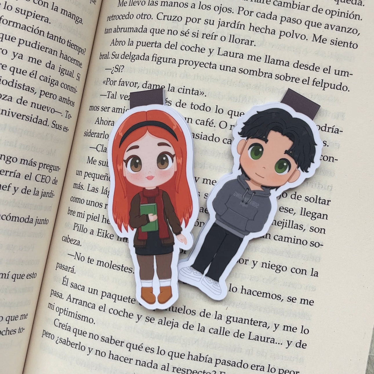 Marca páginas magnéticos Ophelia y Alex, Night shade