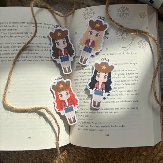 Marca páginas magnéticos Cowgirl para libros de cowboy romance