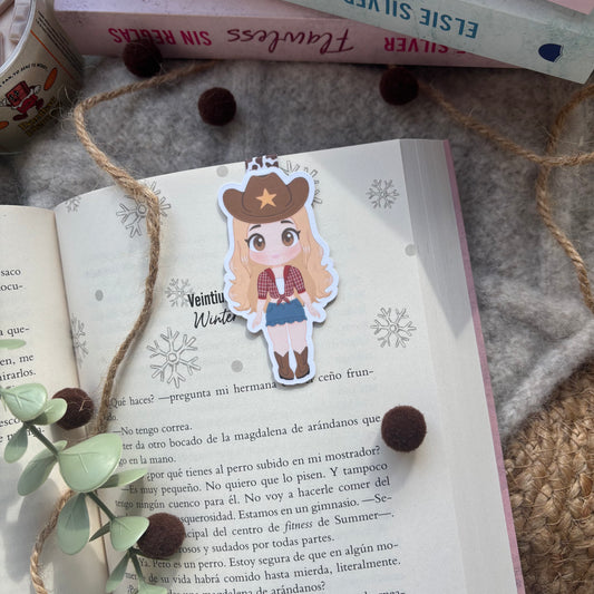 Marca páginas magnéticos Cowgirl para libros de cowboy romance