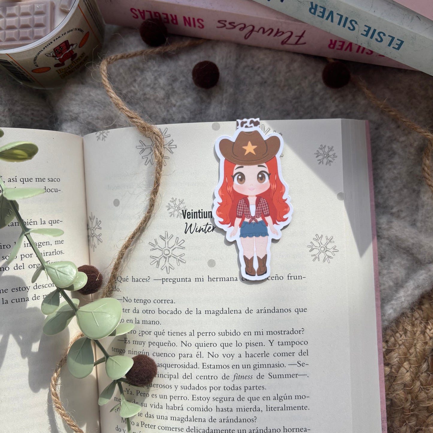 Marca páginas magnéticos Cowgirl para libros de cowboy romance