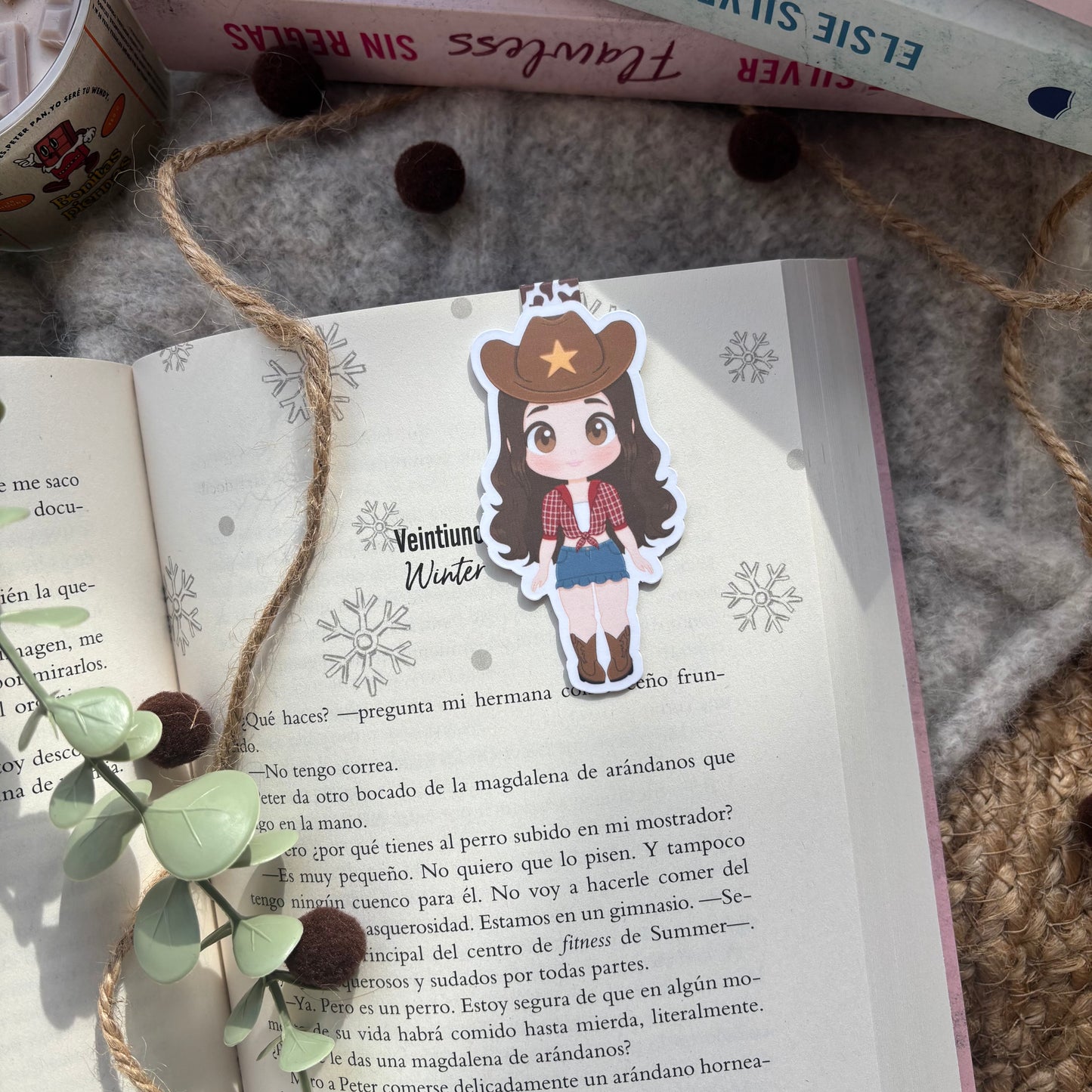 Marca páginas magnéticos Cowgirl para libros de cowboy romance