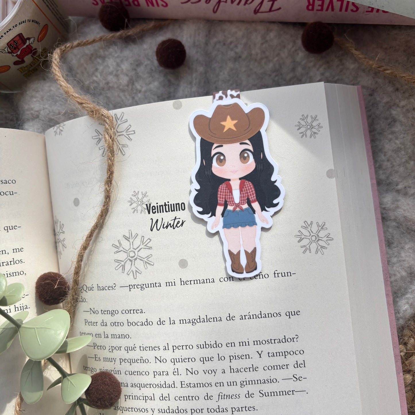 Marca páginas magnéticos Cowgirl para libros de cowboy romance