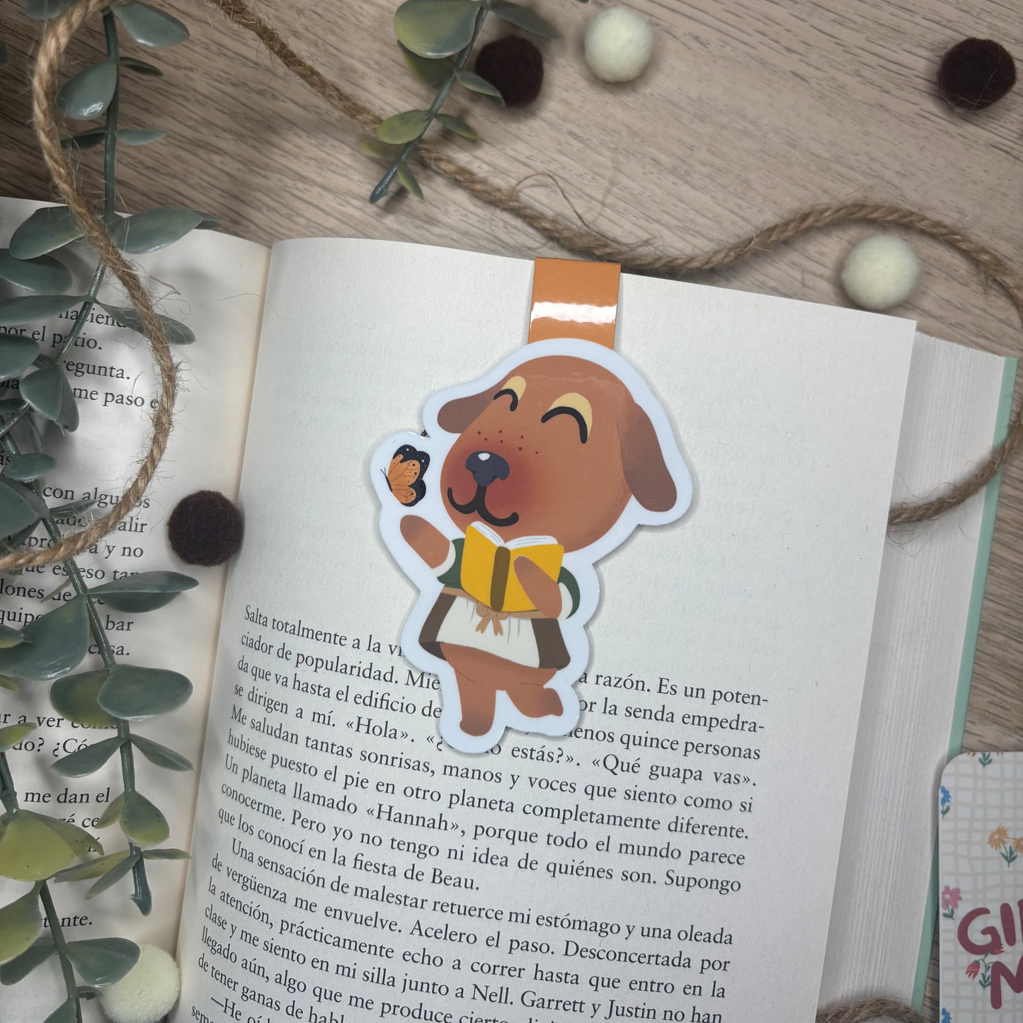 Marcapáginas magnético Bea lectora Animal Crossing (Copia)