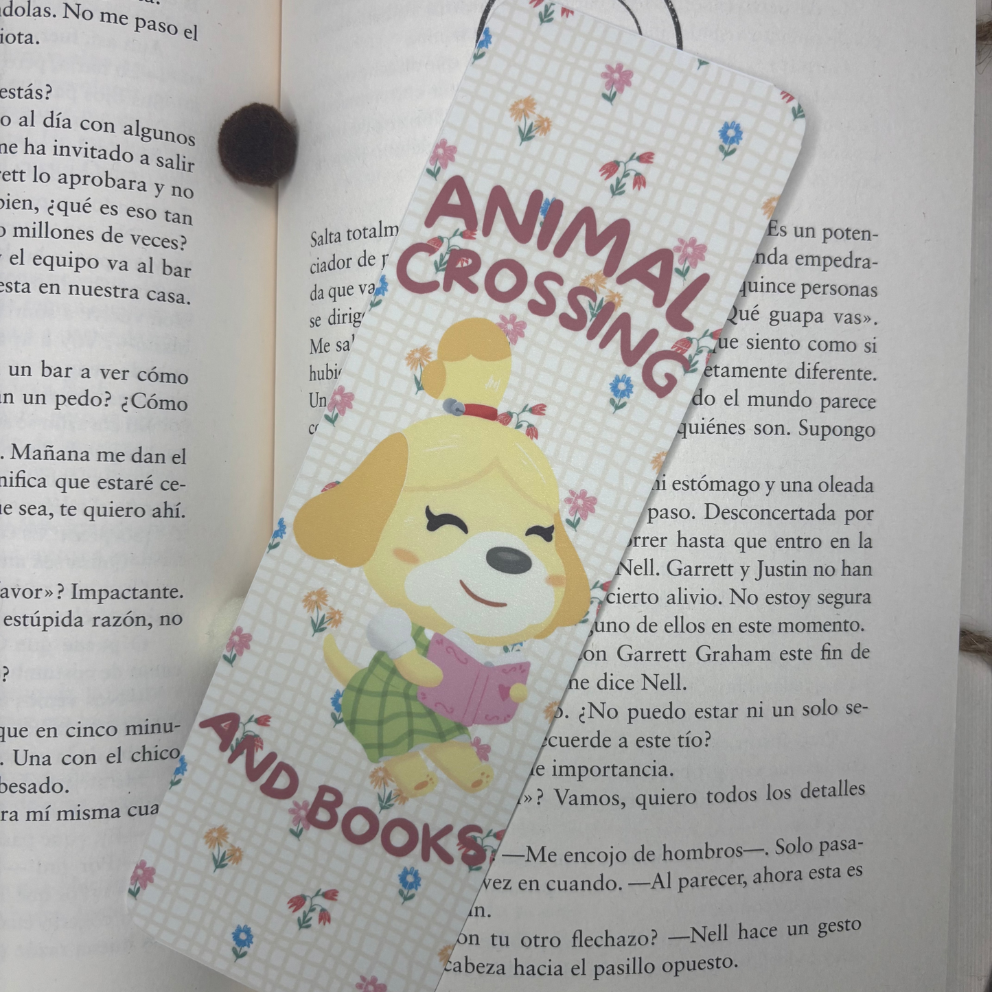 Marca páginas tradicional Animal Crossing and Books
