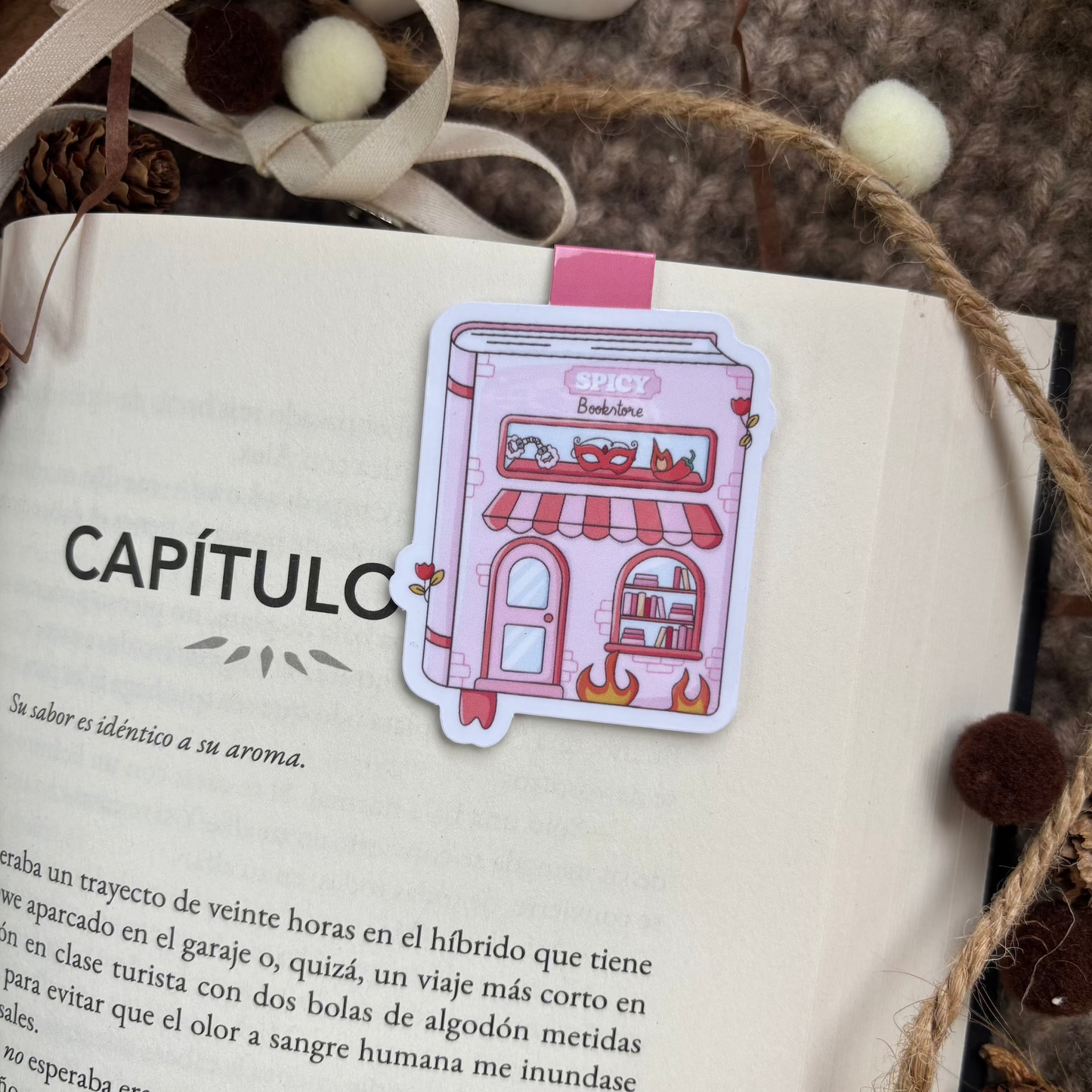 Marcapáginas magnético libritos bookstore