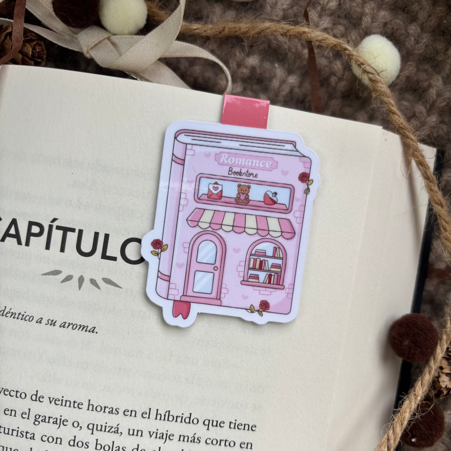 Marcapáginas magnético libritos bookstore