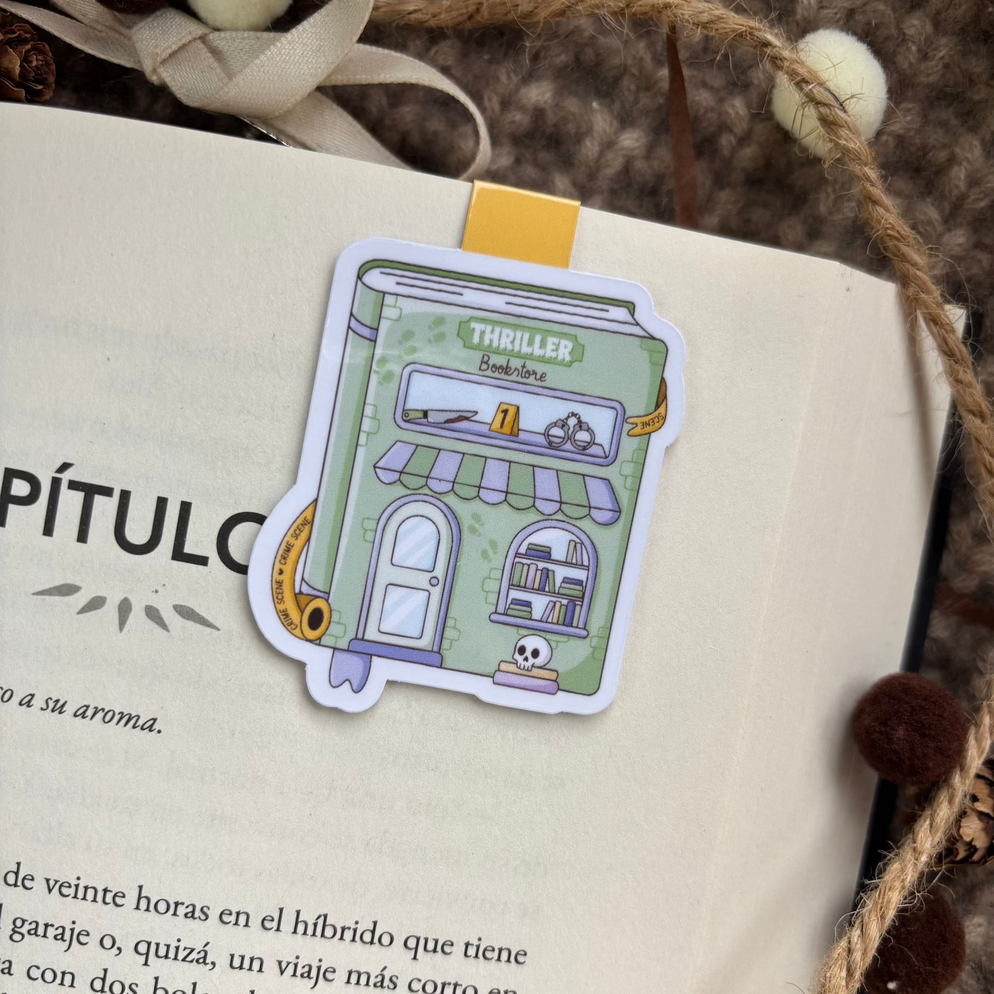 Marcapáginas magnético libritos bookstore