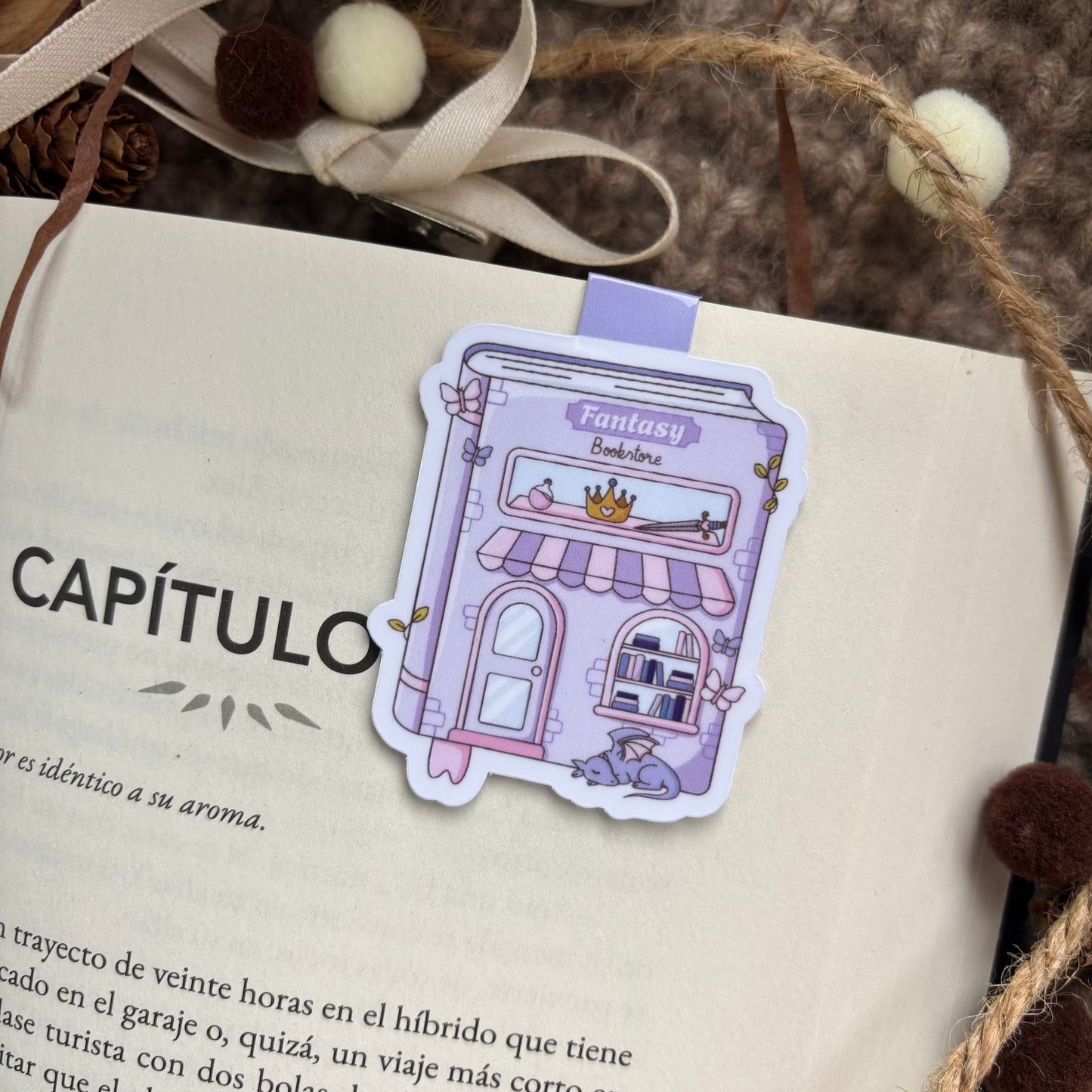 Marcapáginas magnético libritos bookstore