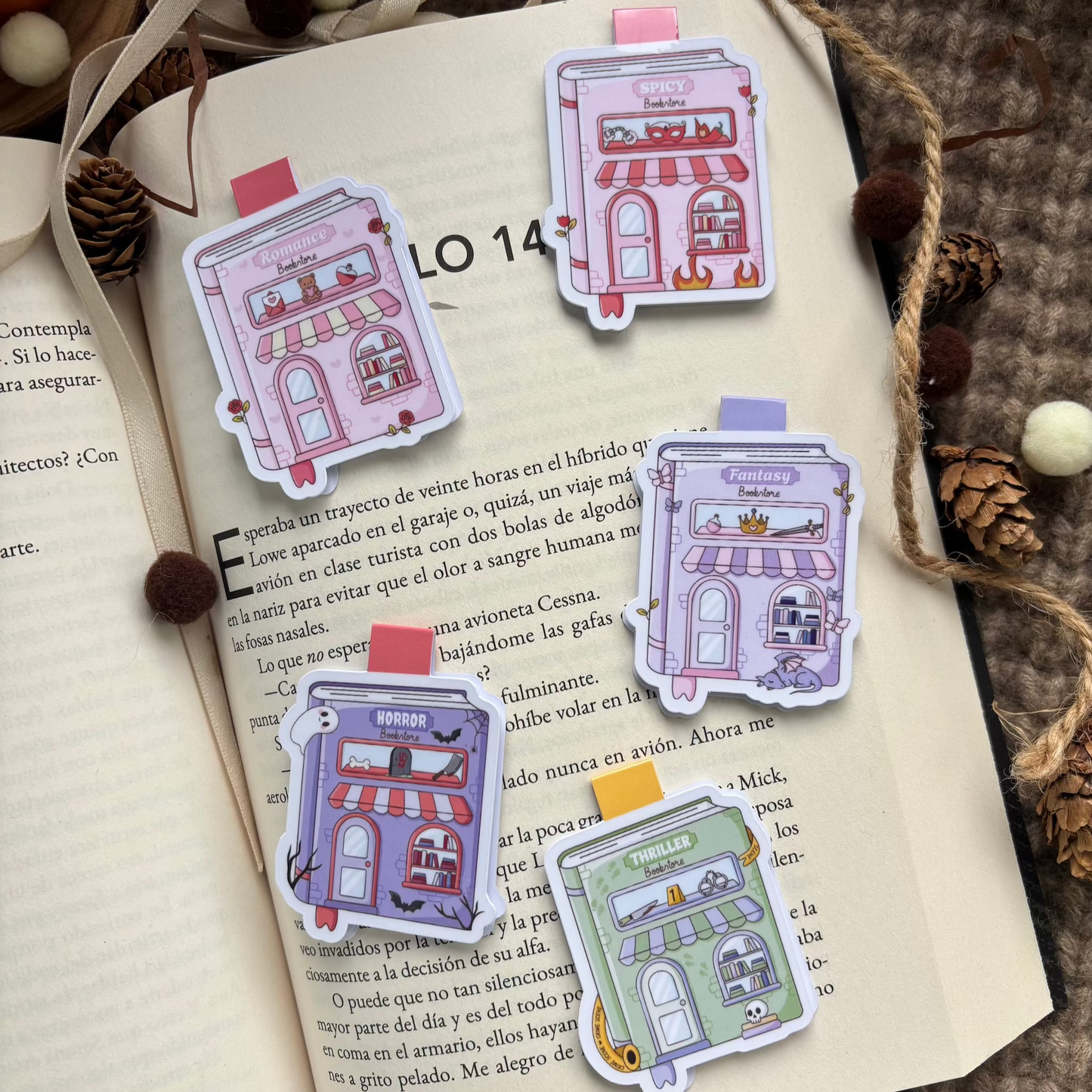 Marcapáginas magnético libritos bookstore