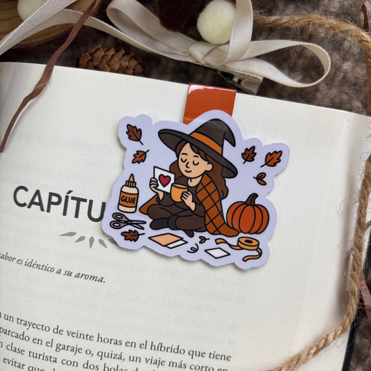 Marcapáginas brujita manualidades
