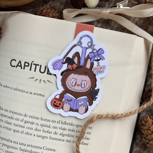 Marcapáginas Labubu spooky