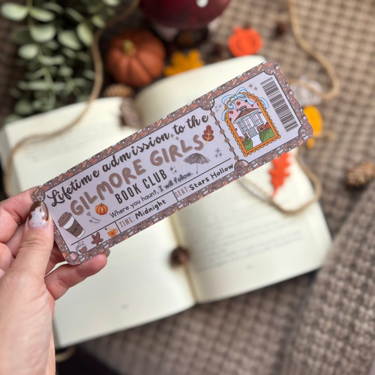 Marcapáginas con forma de ticket stars hollow